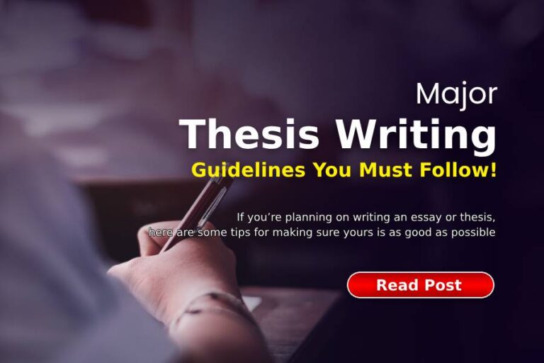 Thesis Writing Guidelines